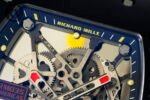 RM035-02 Forged Carbon Case KUF Best Edition Yellow Crown on Yellow Nylon Strap MIYOTA8215 - Image 4