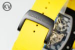 RM035-02 Forged Carbon Case KUF Best Edition Yellow Crown on Yellow Nylon Strap MIYOTA8215 - Image 9