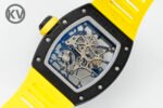 RM035-02 Forged Carbon Case KUF Best Edition Yellow Crown on Yellow Nylon Strap MIYOTA8215 - Image 8