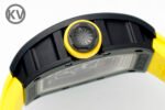 RM035-02 Forged Carbon Case KUF Best Edition Yellow Crown on Yellow Nylon Strap MIYOTA8215 - Image 6
