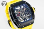 RM035-02 Forged Carbon Case KUF Best Edition Yellow Crown on Yellow Nylon Strap MIYOTA8215 - Image 2