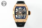 RM035 Americas Manual RG ZF 1:1 Best Edition Skeleton Dial On Black Rubber Strap Super Clone RMUL1