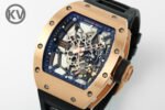 RM035 Americas Manual RG ZF 1:1 Best Edition Skeleton Dial On Black Rubber Strap Super Clone RMUL1 - Image 3