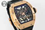 RM035 Americas Manual RG ZF 1:1 Best Edition Skeleton Dial On Black Rubber Strap Super Clone RMUL1 - Image 2