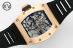 RM035 Americas Manual RG ZF 1:1 Best Edition Skeleton Dial On Black Rubber Strap Super Clone RMUL1 - Image 6