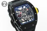 RM035 Americas Black Ceramic SONIC Best Edition Skeleton Dial on Black Rubber Strap Clone RMUL1 - Image 2