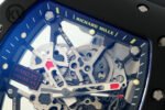 RM035 Americas Black Ceramic SONIC Best Edition Skeleton Dial on Black Rubber Strap Clone RMUL1 - Image 3