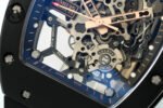 RM035-02 Real Black NTPT ZF 1:1 Best Edition Skeleton Dial On Black Rubber Strap Real Super Clone RMAL1 V7 - Image 5