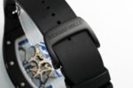 RM035-02 Real Black NTPT ZF 1:1 Best Edition Skeleton Dial On Black Rubber Strap Real Super Clone RMAL1 V7 - Image 9