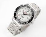 Seamaster Diver 300M B50F Black Ceramic White Dial on SS Bracelet A8800(Free Rubber Strap) - Image 3