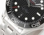 Seamaster Diver 300M B50F Black Ceramic Black Dial on SS Bracelet A8800(Free Rubber Strap) - Image 5