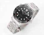 Seamaster Diver 300M B50F Black Ceramic Black Dial on SS Bracelet A8800(Free Rubber Strap) - Image 3