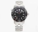Seamaster Diver 300M B50F Black Ceramic Black Dial on SS Bracelet A8800(Free Rubber Strap)