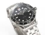 Seamaster Diver 300M B50F Black Ceramic Black Dial on SS Bracelet A8800(Free Rubber Strap) - Image 2