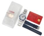 Seamaster Diver 300M B50F Blue Ceramic White Dial on SS Bracelet A8800 (Free Rubber Strap) - Image 9
