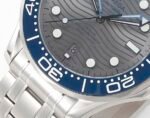 Seamaster Diver 300M ZF 1:1 Best Edition Blue Ceramic Gray Dial on SS Bracelet A8800 - Image 5