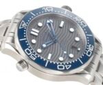 Seamaster Diver 300M ZF 1:1 Best Edition Blue Ceramic Gray Dial on SS Bracelet A8800 - Image 4