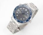 Seamaster Diver 300M ZF 1:1 Best Edition Blue Ceramic Gray Dial on SS Bracelet A8800 - Image 3