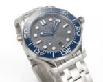 Seamaster Diver 300M ZF 1:1 Best Edition Blue Ceramic Gray Dial on SS Bracelet A8800 - Image 2