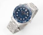 Seamaster Diver 300M B50F Blue Ceramic Blue Dial on SS Bracelet A8800 (Free Rubber Strap) - Image 3