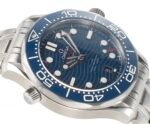Seamaster Diver 300M B50F Blue Ceramic Blue Dial on SS Bracelet A8800 (Free Rubber Strap) - Image 4