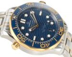Seamaster Diver 300M SS/RG B50F Blue Ceramic Blue Dial on SS/RG Bracelet A8800 (Free Rubber Strap) - Image 4