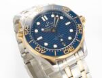 Seamaster Diver 300M SS/RG B50F Blue Ceramic Blue Dial on SS/RG Bracelet A8800 (Free Rubber Strap) - Image 2