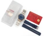 Seamaster Diver 300M SS/RG B50F Blue Ceramic Blue Dial on SS/RG Bracelet A8800 (Free Rubber Strap) - Image 9