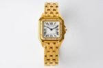 Panthère Secrete Ladies 22mm Diamond Bezel RG 8848F 1:1 Best Edition White Dial on RG Bracelet Ronda Quartz