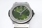 Classic Fusion 42mm RG JJZF 1:1 Best Edition Green Dial On Green Gummy Strap - Image 5