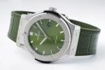Classic Fusion 42mm Titanium JJZF 1:1 V2 Best Edition Green Dial On Green Gummy Strap - Image 5