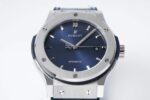 Classic Fusion 42mm Titanium JJZF 1:1 V2 Best Edition Blue Dial On Blue Gummy Strap - Image 4