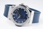 Classic Fusion 42mm Titanium JJZF 1:1 V2 Best Edition Blue Dial On Blue Gummy Strap - Image 5