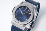 Classic Fusion 42mm Titanium JJZF 1:1 V2 Best Edition Blue Dial On Blue Gummy Strap - Image 3