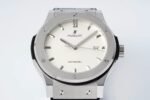Classic Fusion 42mm Titanium JJZF 1:1 V2 Best Edition White Dial On Black Gummy Strap - Image 4