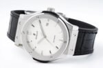 Classic Fusion 42mm Titanium JJZF 1:1 V2 Best Edition White Dial On Black Gummy Strap - Image 5