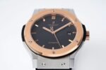 Classic Fusion 42mm RG JJZF 1:1 Best Edition Gray Dial On Black Gummy Strap - Image 4
