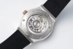 Classic Fusion 42mm RG JJZF 1:1 Best Edition Gray Dial On Black Gummy Strap - Image 8