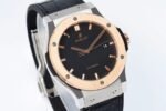 Classic Fusion 42mm RG JJZF 1:1 Best Edition Gray Dial On Black Gummy Strap - Image 2