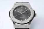 Classic Fusion 42mm Titanium JJZF 1:1 V2 Best Edition Gray Dial On Black Gummy Strap - Image 4