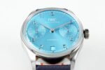 Portuguese Real PR IW501708 SS APSF 1:1 Best Edition Light Blue Dial On Blue Leather Strap A52010 - Image 5
