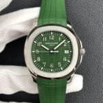 Aquanaut Jumbo 5168G-001 SS PPF 1:1 Best Edition Green Dial on Green Rubber Strap Super Clone 26-330 V2