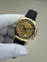 Daytona 126518 Gain Weight VSF 1:1 Best Edition Gold Dial Black Subdial Stick Marker on Oysterflex Strap DD4131