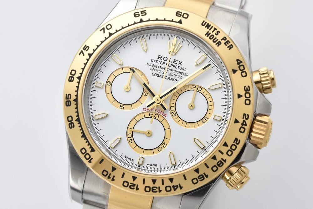Daytona 126503 SS/YG Gain Weight QF 1:1 Best Edition White Dial On Oyster Bracelet SH4131 - Image 4