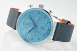 Portuguese Chrono IW371626 ZF 1:1 Best Edition Light Blue Dial on Blue Leather Strap A69355 - Image 4
