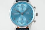 Portuguese Chrono IW371626 ZF 1:1 Best Edition Light Blue Dial on Blue Leather Strap A69355 - Image 2
