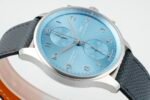 Portuguese Chrono IW371626 ZF 1:1 Best Edition Light Blue Dial on Blue Leather Strap A69355 - Image 7