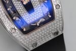 RM07 Full Paved Diamonds SS ZF Best Edition Black Diamond Skeleton Dial On Black Rubber Strap Asian CRMA2 Clone - Image 5