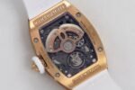 RM07 Full Paved Diamond RG ZF Best Edition Red Diamond Skeleton Dial On White Rubber Strap Asian CRMA2 Clone - Image 8