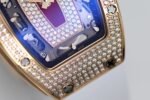 RM07 Full Paved Diamond RG ZF Best Edition Red Diamond Skeleton Dial On White Rubber Strap Asian CRMA2 Clone - Image 5